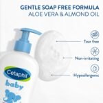 Cetaphil Baby Shampoo and Body Wash with Organic Calendula, Tear Free, Hypoallergenic, Ideal for Everyday Use, Dermatologist Tested, 7.8oz - Image 4