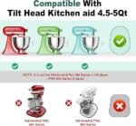 GuanQiao Food-Grade Bamboo Slider for KitchenAid 4.5-5 Qt Tilt Head Stand Mixer, Appliance Sliding Mat for Kitchenaid Artisan, Kitchen Countertop Storage Accessories Mixer Moving Tray Attachments - Image 3