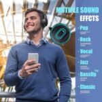 BERIBES Bluetooth Headphones Over Ear, 65H Playtime and 6 EQ Music Modes Wireless Headphones with Microphone, HiFi Stereo Foldable Lightweight Headset, Deep Bass for Home Office Cellphone PC Ect. - Image 3